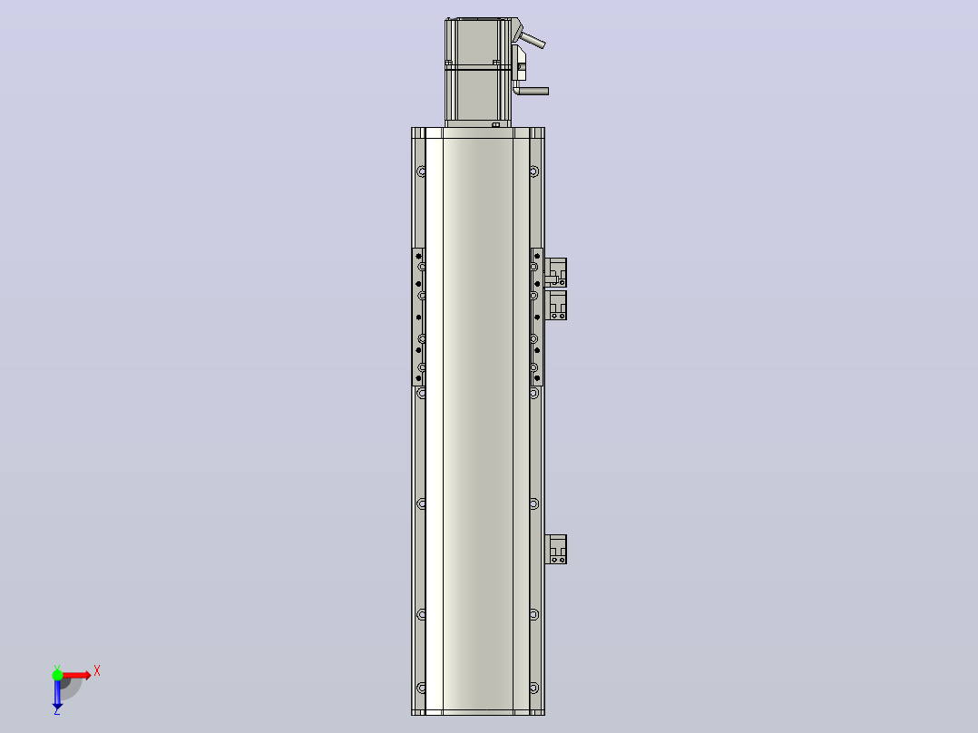 MT120BS半封闭丝杆滑台[MT120BS.L#.200.BM.P40.C3]俯视图