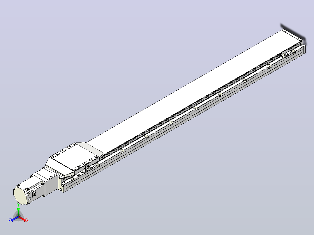 滚珠丝杠直线轴内置导轨TPA-GCR-150-2010C-L1200-M-M75-N3主视图