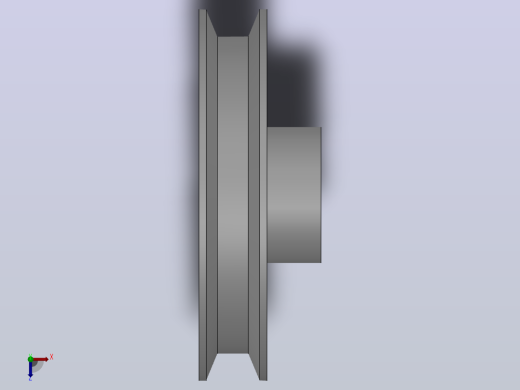 紧定螺钉型圆皮带用滑轮_BRDLTB-80-H5-5-A俯视缩略图