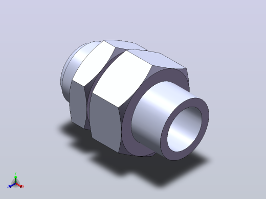 焊接式直通管接头_50正等轴测缩略图