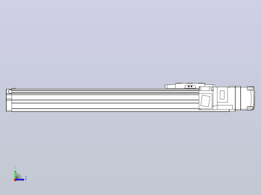 滚珠丝杠直线轴内置导轨TPA-GCR-40-1210C-L250-MR-M10-N3左视缩略图