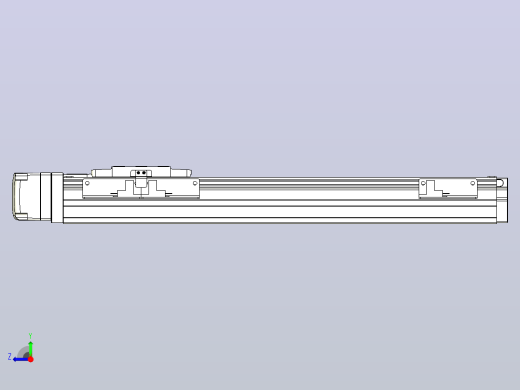 滚珠丝杠直线轴内置导轨TPA-GCR-40-1210C-L250-MR-M10-N3右视缩略图