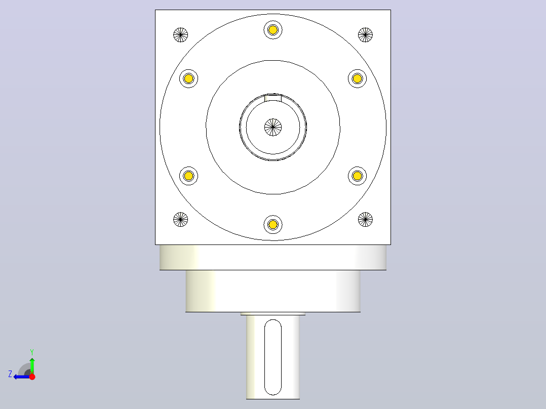 140型精密转向器，换向器PW140-A1-B2右视图