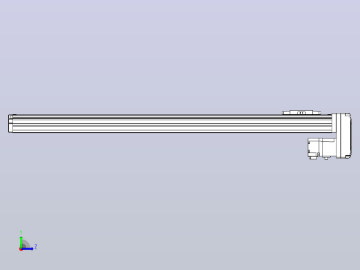 滚珠丝杠直线轴内置导轨TPA-GCR-40-1210C-L600-MP-M10-N3左视缩略图