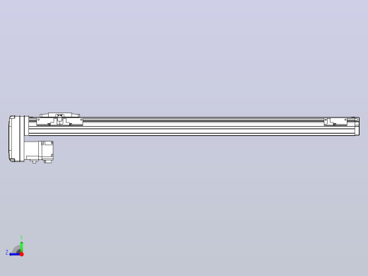 滚珠丝杠直线轴内置导轨TPA-GCR-40-1210C-L600-MP-M10-N3右视缩略图