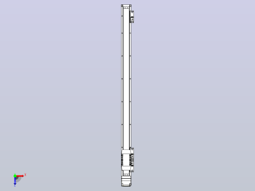 滚珠丝杠直线轴内置导轨TPA-GCR-40-1210C-L600-MP-M10-N3俯视缩略图