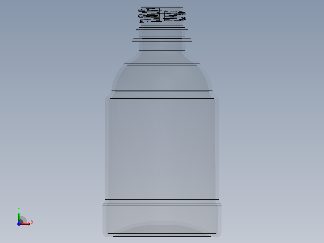 一瓶酒精凝胶前视图