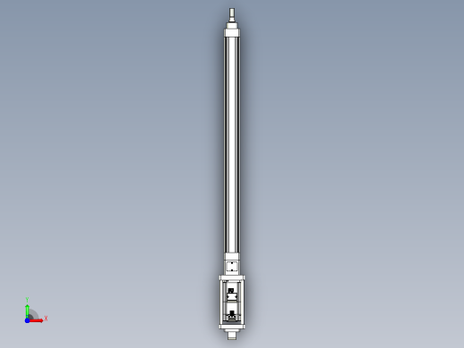 轻载电动缸TPA-ESR40-1210C-L600-M-CA-W-P40-C3前视缩略图