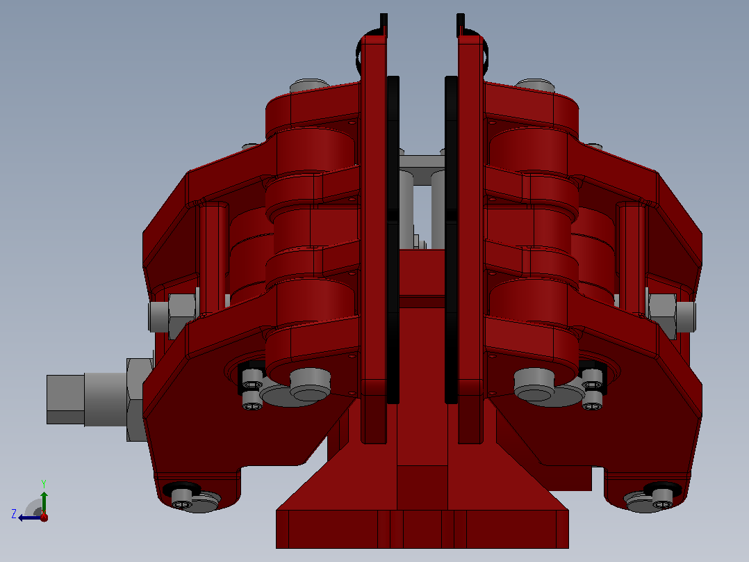 SBD-A安全制动器_SBD100-A-1000×36ⅡRL.WL.CL右视图