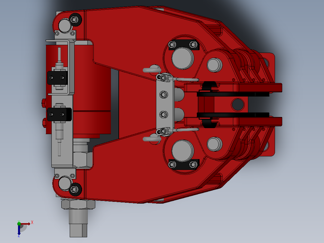 SBD-A安全制动器_SBD100-A-1000×36ⅡRL.WL.CL俯视图