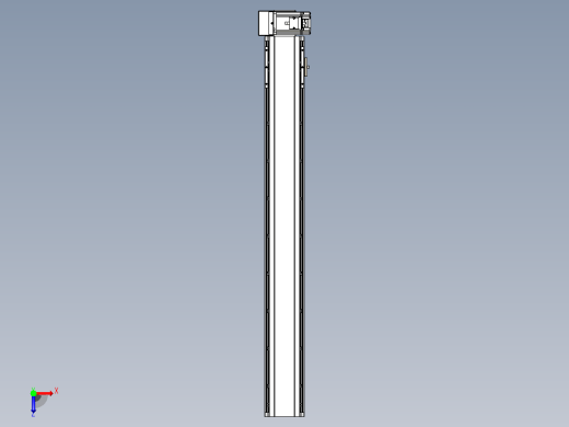 皮带直线轴半封闭可选导轨TPA-HNB-105D-90-L800-RU-C-P20-N3俯视缩略图