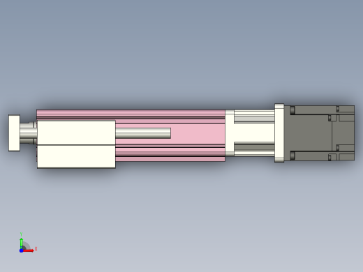 MTC32-100-P#-D-M200W-R MTC32电缸 200W伺服电机直连 带导杆支架前视缩略图