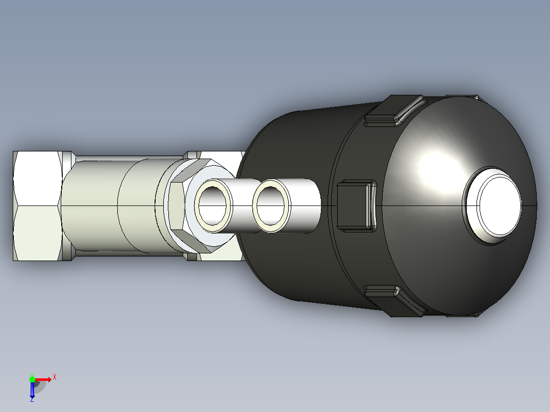 QJZ普通型角座阀[QJZ-20-B]俯视图