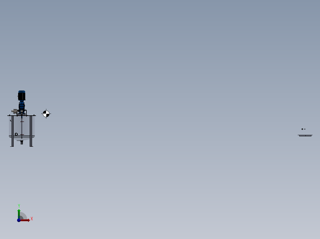 工业搅拌罐sw18可编辑前视图