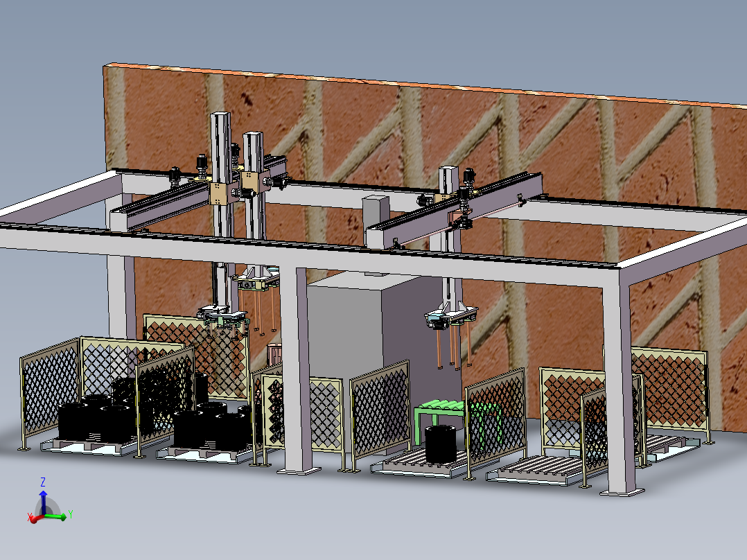 桁架自动化定子上下料设备sw16可编辑