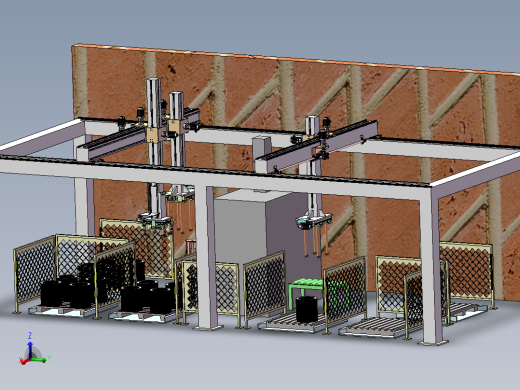 桁架自动化定子上下料设备sw16可编辑