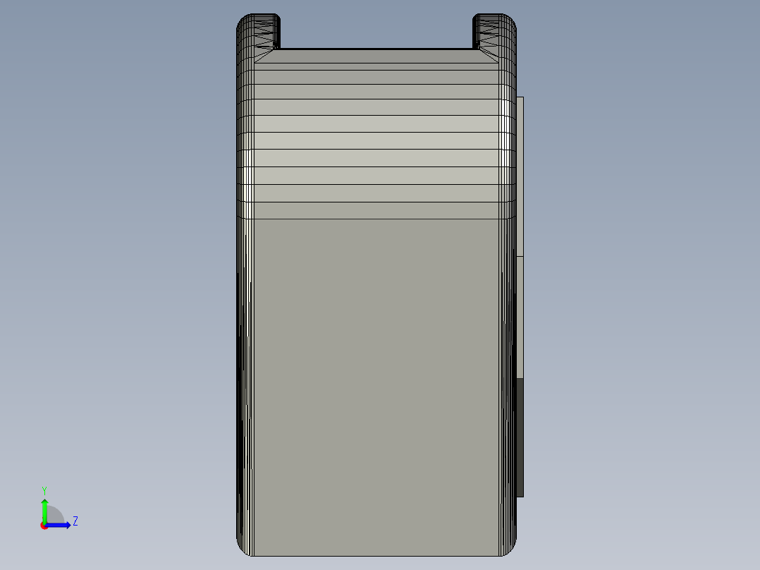 爱的笔筒左视图