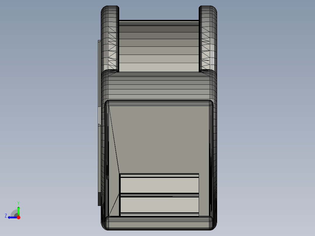 爱的笔筒右视图