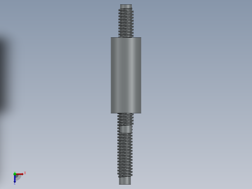 solidworks 滚珠丝杆螺母模型俯视缩略图