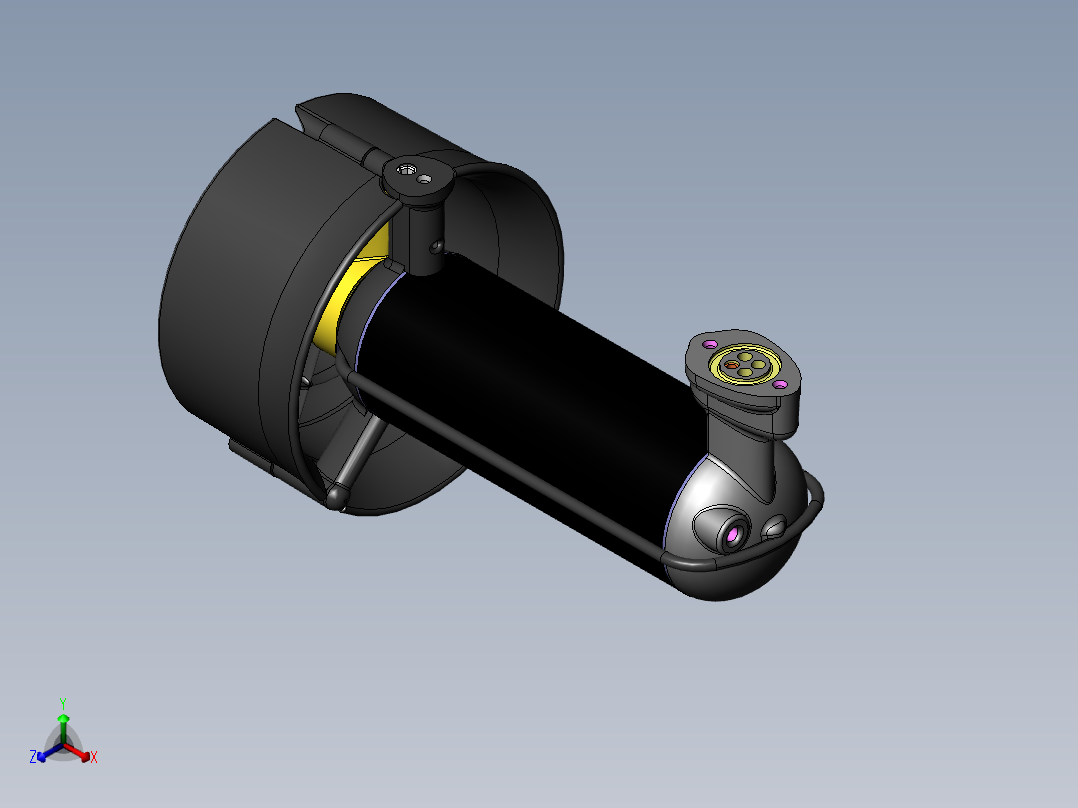 seabotix船舶推进器3D图纸 sldprt格式正等轴测图