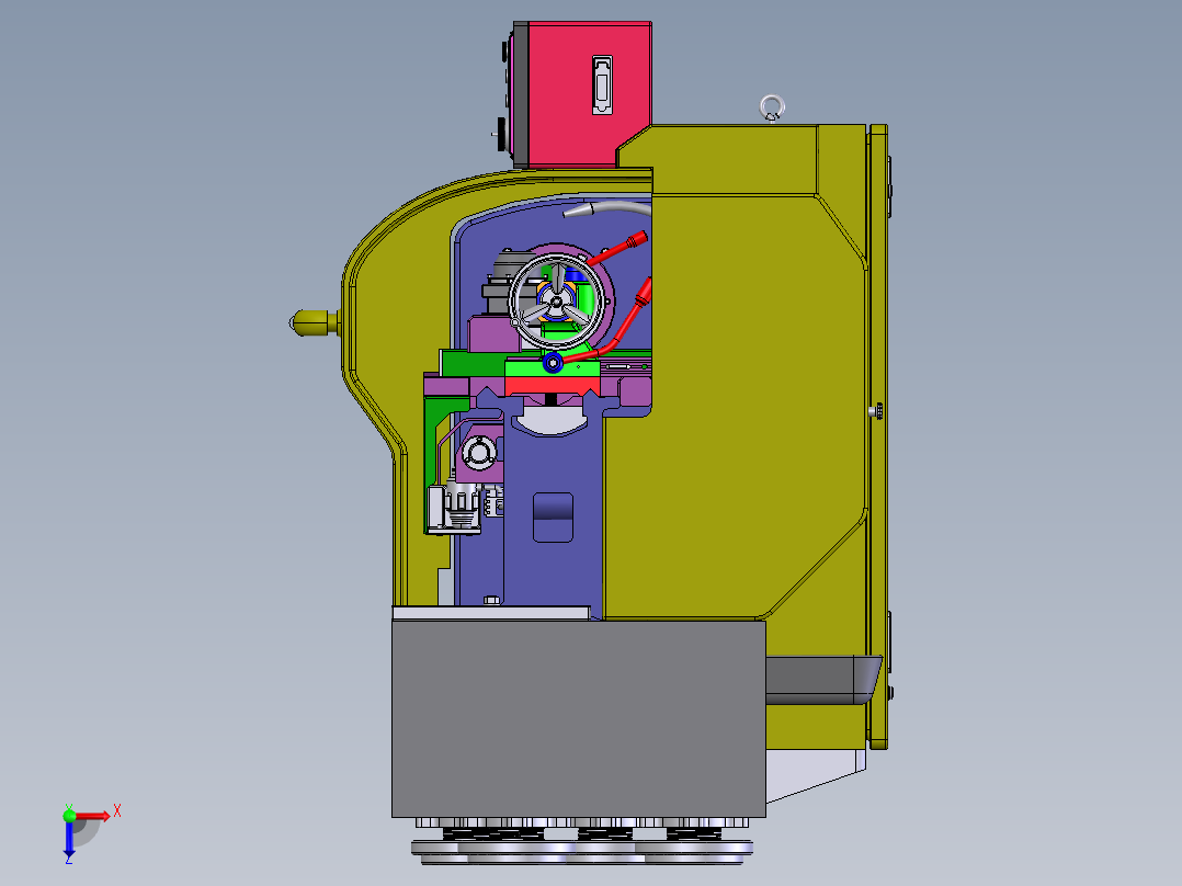 数控车床3D图纸非标自动化设备3D图纸3D模型设备俯视图