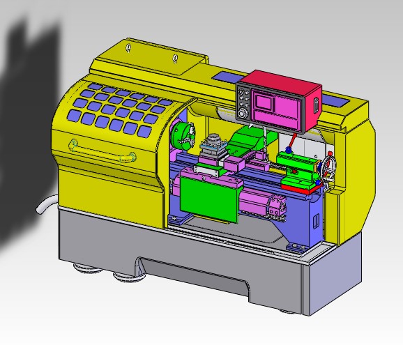 数控车床3D图纸非标自动化设备3D图纸3D模型设备