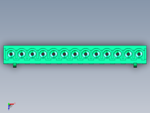 DEGSON 2EDG 系列 5.0mm 可插拔接线端子组-2EDGB-5.0-13P-14-00AH俯视缩略图