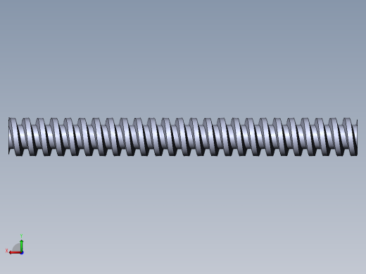 公制 （ISO） 梯形螺钉-TR22x8x200.SLDPRT后视缩略图