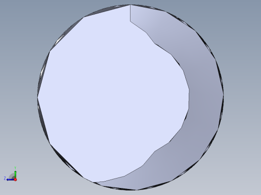 公制 （ISO） 梯形螺钉-TR22x8x200.SLDPRT右视缩略图