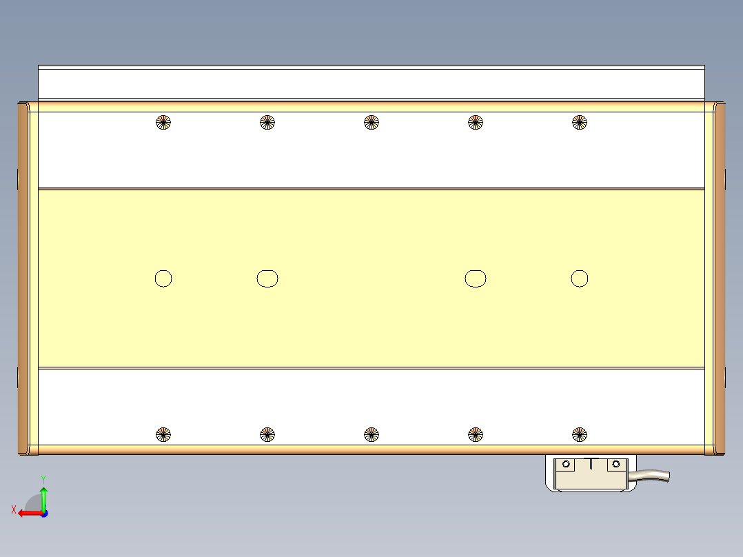 威洛博LC系列3d模型模组LC17E1Y-S150后视图