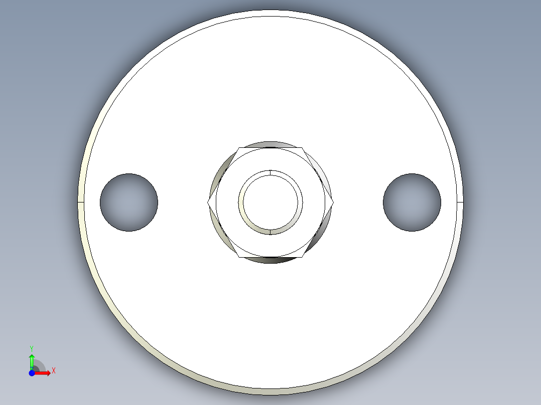 不銹鋼水平調整腳座2259-3D多系列多零件图纸模型前视图