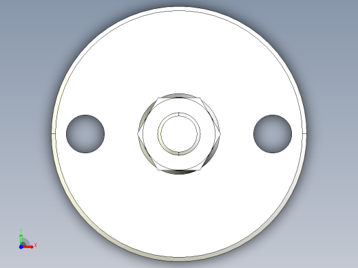 不銹鋼水平調整腳座2259-3D多系列多零件图纸模型前视缩略图