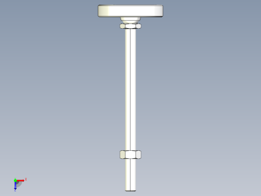不銹鋼水平調整腳座2259-3D多系列多零件图纸模型俯视缩略图