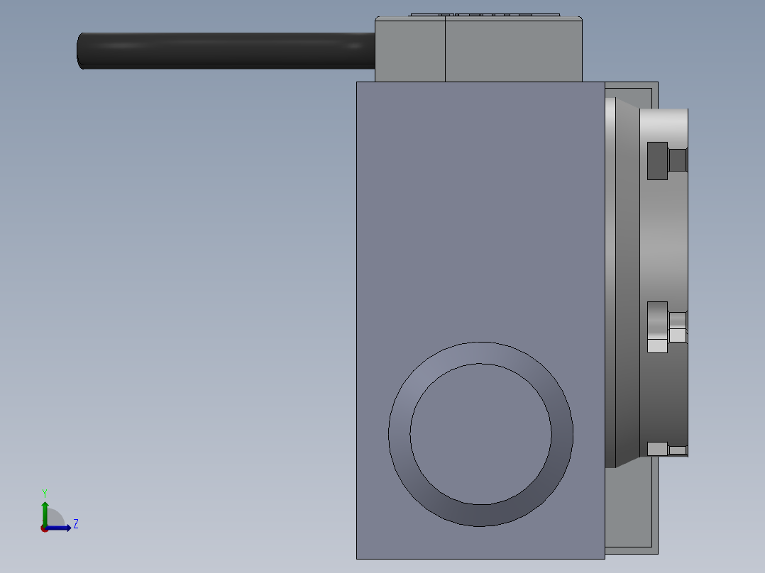 旋转工作台左视图