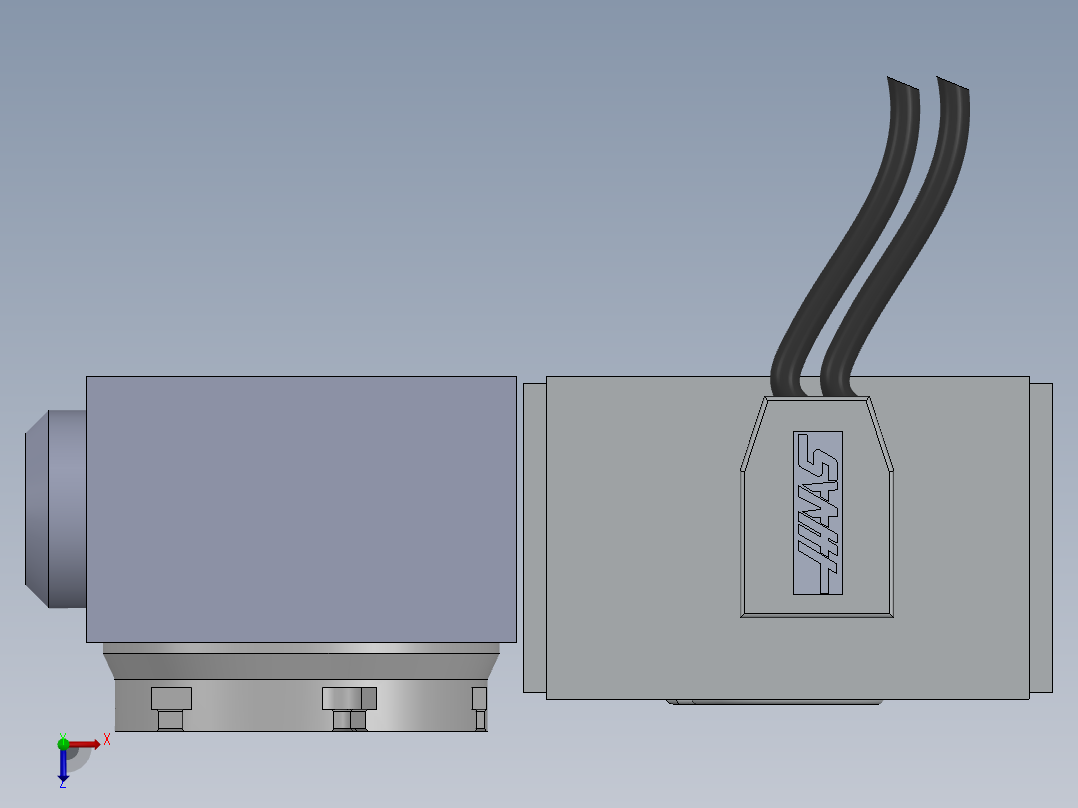 旋转工作台俯视图