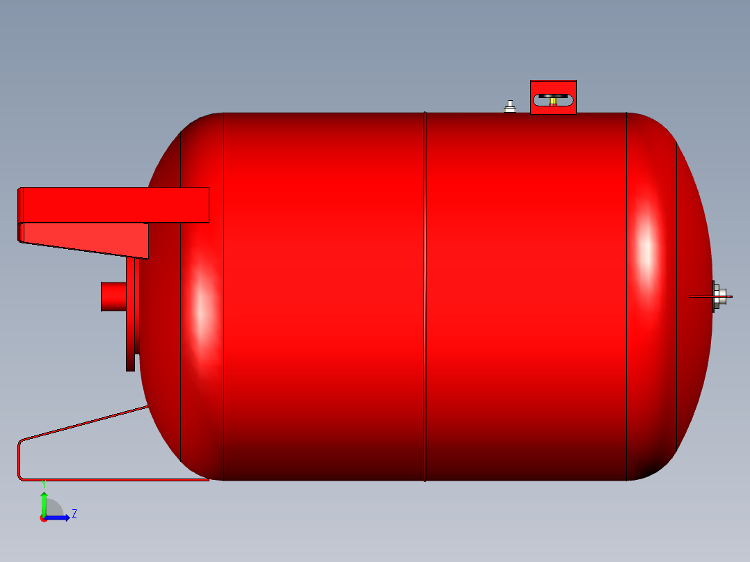 薄膜罐进化300升出口1 1 4‘BSPF模型左视图