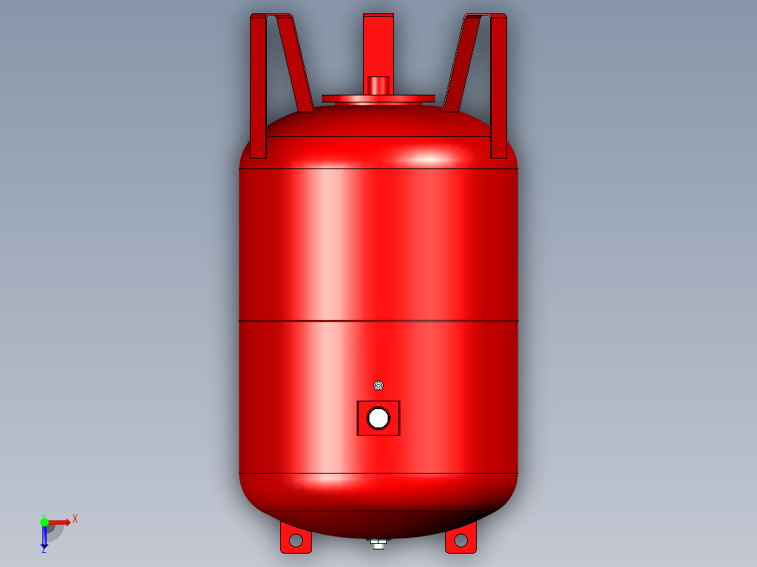 薄膜罐进化300升出口1 1 4‘BSPF模型俯视图