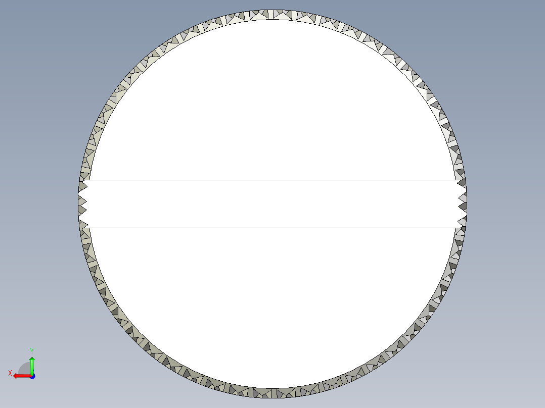 开槽滚花螺钉-M2 x 6mm后视图