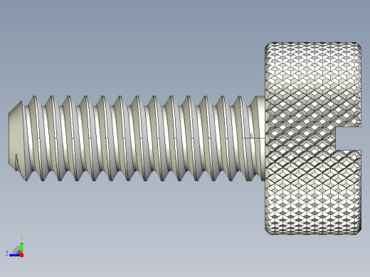 开槽滚花螺钉-M2 x 6mm右视缩略图