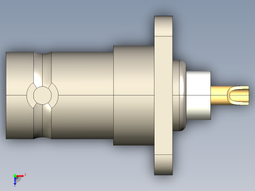 Amphenol_4_GHz_BNC_Coaxial_17.5mm_4-Hole_Flange_Connector俯视缩略图