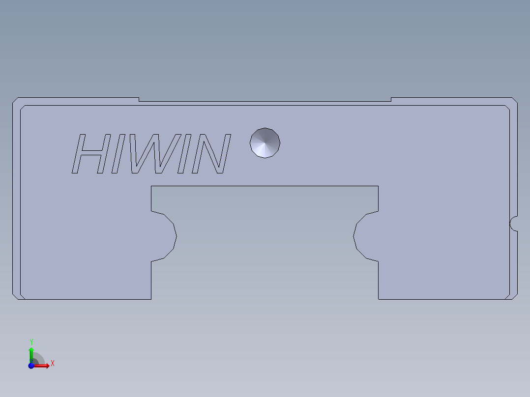 上银直线滑轨-MGN9C 滑块前视图