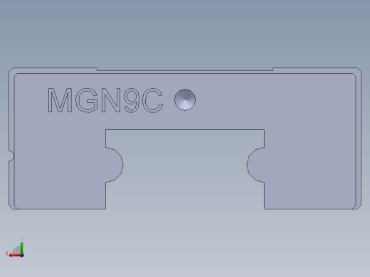 上银直线滑轨-MGN9C 滑块后视缩略图