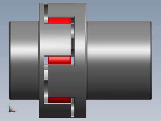 GB╱T 5272-2017[基本型梅花形弹性联轴器（LM型）LM125联轴器 22×38／ 50×84]前视缩略图