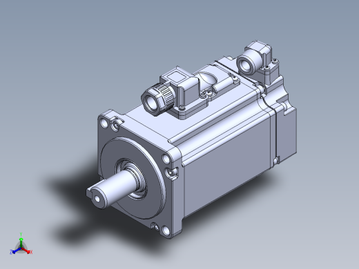 汇川电机(200w刹车）MS1H1-20B30CB-A334Z 外形图