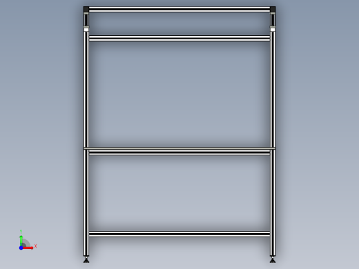 型材-WORKB 2 FULL DETAIL MODEL前视缩略图
