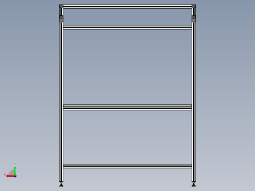 型材-WORKB 2 FULL DETAIL MODEL后视缩略图