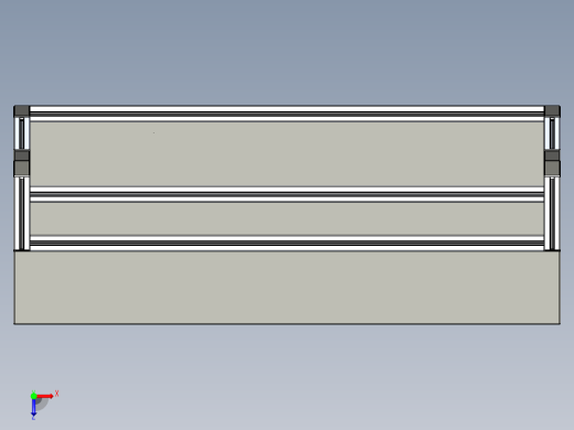 型材-WORKB 2 FULL DETAIL MODEL俯视缩略图