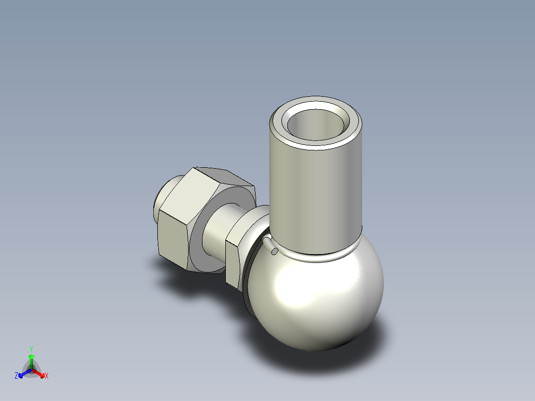端桿軸承(有防塵套)10.-3D多系列多零件图纸模型主视图
