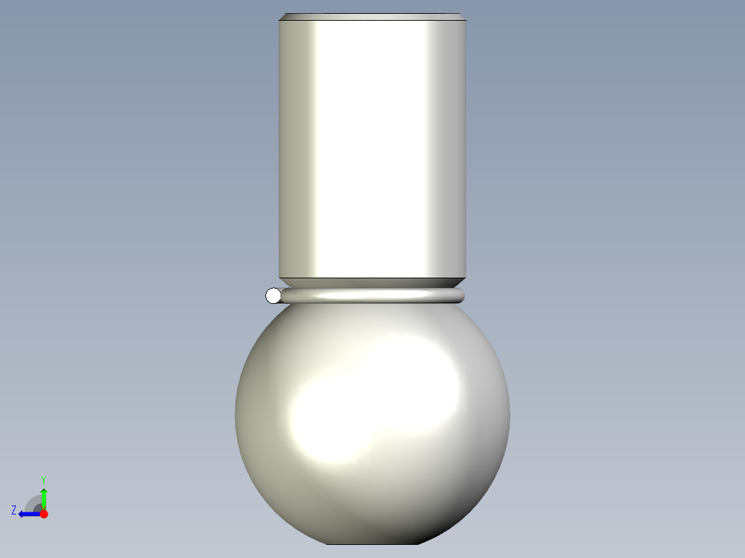 端桿軸承(有防塵套)10.-3D多系列多零件图纸模型右视图