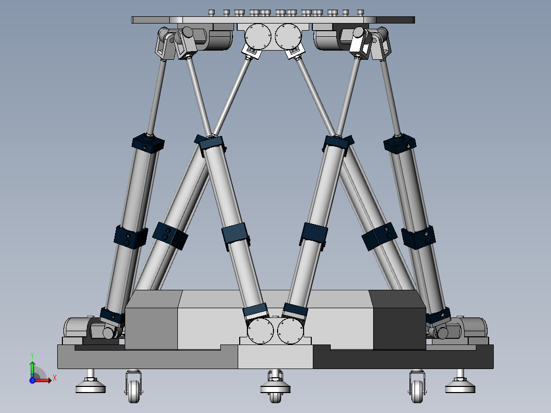 六自由度平台前视图